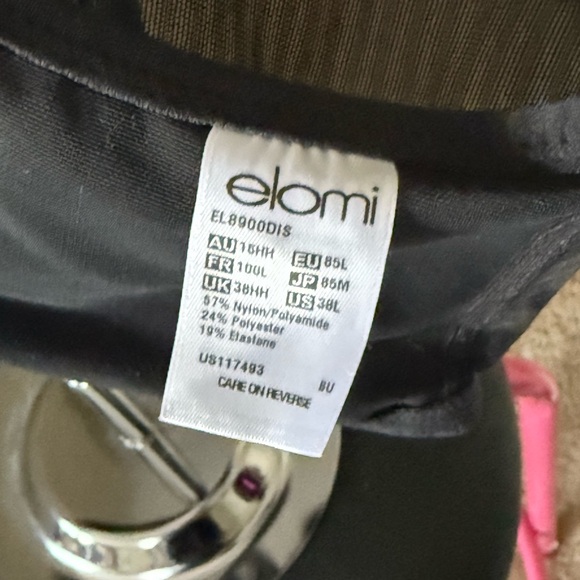 Elomi Black Sheer Bra - Picture 3 of 3